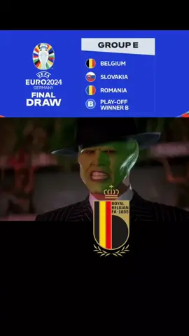 Euro 2024 Group E draw Belgium, Slovakia, Romania, Playoff Winner B funny Do you feel lucky  Jim Carrey the Mask edit memes 😂😉😁#football #fußball #😂⚽️ #⚽️❤️ #⚽🔥 #Meme 