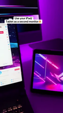 You definitely need this!🔥 How to use your iPad/Tablet as a second monitor! #fy #fyp #tech #apple #ipad #tablet #pc #techtoker #DeskIn #remotedesktop 