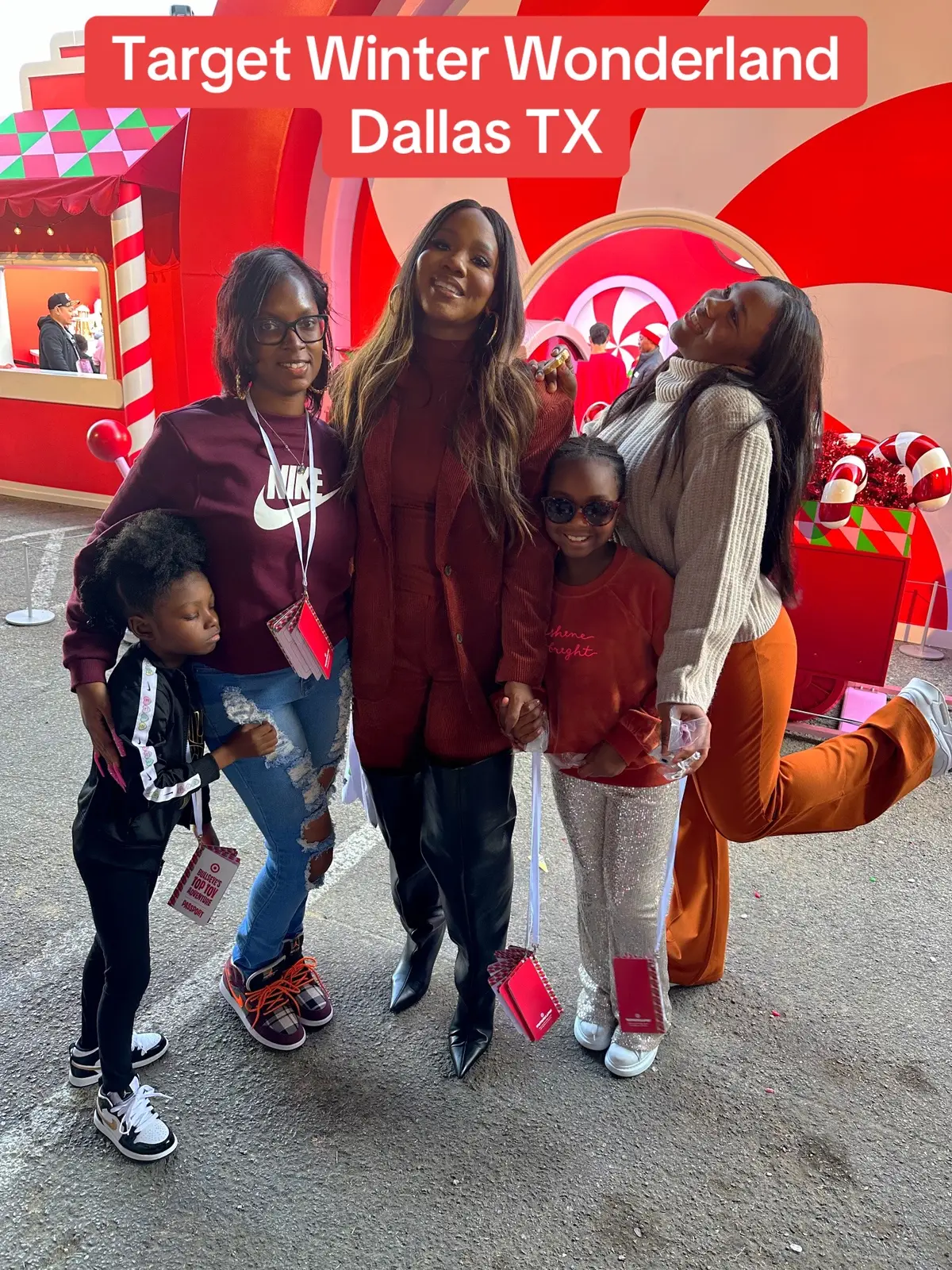 Target Winter Wonderland was fun! I even ran into @Sarah Jakes Roberts who was so sweet🥰❤️❤️ #target #christmas #holidays #dallastx #targetwinterwonderland #sarahjakesroberts #funtimes 
