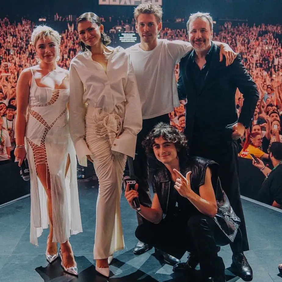 TIMOTHÉE, ZENDAYA, FLORENCE AND AUSTIN AT CCXP23 😩🔥 #timothée #timotheechalamet 