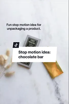 A stop motion idea I created to show the unpackaging of a chocolate bar. #ugccontentcreator #stopmotion 