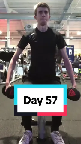 Day 57 of working out, doing uperbody exercises including shoulder press, lateral raises and preacher curls, follow for more daily gym/fitnes content #jacksfit 