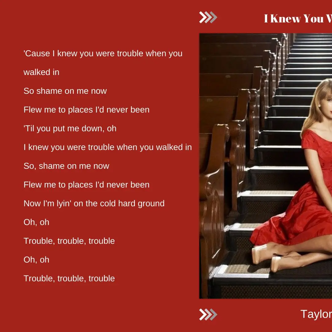 #letra #lyrics #music #tradução #iknewyouweretrouble #taylorswift 