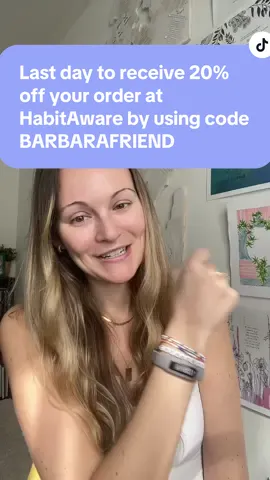 Run run run to barbaralally.com/habitaware and use code BARBARAFRIEND at check out! This promotion ends today! #habitaware #habitawarebracelet #trichotillomania #hairpullingdisorder #sponsored @HabitAware 