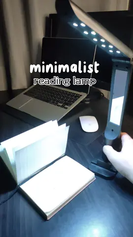 minimalist reading lamp is the best, space saver and so classy 🥰 #readinglamp #desklamp #lampshade #fyp 