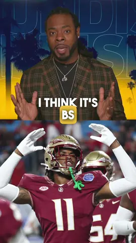 Richard Sherman has a HUGE problem with FSU not making it to the CFP 👀 #NCAAFootball #CFP 