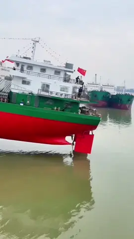 Hạ thuỷ con tàu ở Trung Quốc #ship #launch #amazing #logistics