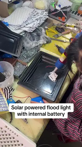 Production process of a solar powered streetlight