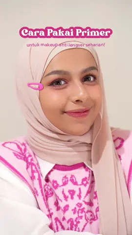 tips pakai primer biar makeup tahan lama! 💗 #hanasuibasemakeup #hanasui @Hanasui Official 