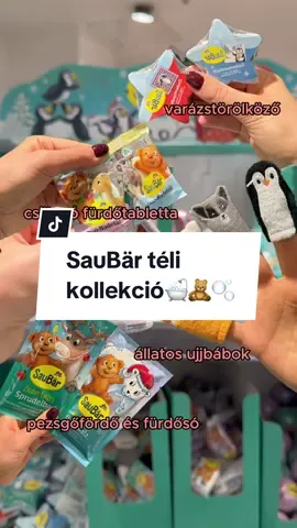 Ti próbáltátok már valamelyiket?🛁🧸🫧 #dmmagyarorszag #dmhaul #saubär #fürdőbomba #habfürdő #játék #gyurmaszappan #fürdés #télikollekció 