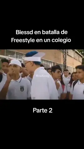 Blessd en batalla de Freestyle en un colegio @Blessd @José García @Dímelo jara #blessd #medellincolombia #rap #improvisation #freestyle 