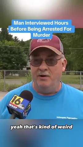 Man Interviewed Hours Before Being Arrested For Murder #murder 
