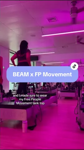 come with me to a #bodyrokpilates class to celebrate BEAM x FP Movement event collab 💖 #bodyrok #youcanbeam #pilates #fpmovement 