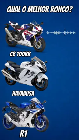 Qual o melhor ronco? #yamahar1  #cb1000rr  #hayabusa  #motos #cortedegiro  #cortedegiroegrau 