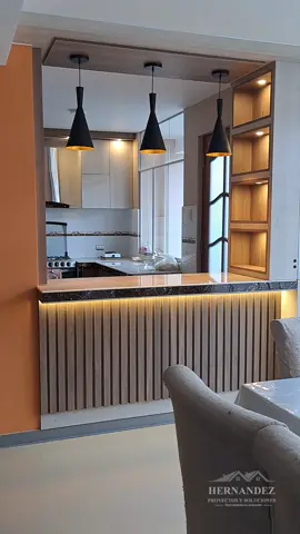 👷 #kitchen #hermozo #barra #luzled #elegancia #cocina #proyectoshernandez21 #tiktok #parati #estilo #lampara #diseñodeinteriores #diseñopersonalizado 