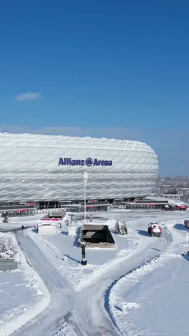 Snowy snapshots of the #AllianzArena. ❄️😍