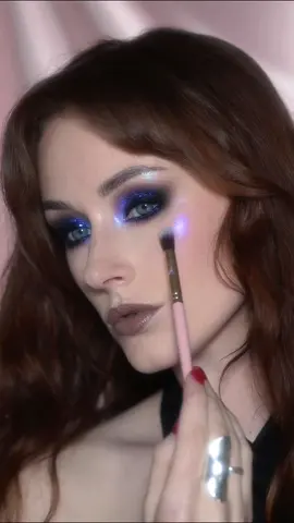 Smokey blues 🌌 Products in order @meltcosmetics onyx gel liner* @Kaleidos Makeup night of creation multichrome eyeliner*  @Karla Cosmetics multichrome pigment Insomnia* (code KATIE10 for discount 💜) aff @Slayfire Cosmetics brilliance glitter palette* @Pat McGrath Labs dark star mascara* Karla Cosmetics pastel duochrome frosting for highlight * *pr #smokeyeyes #glittermakeup #glittereyeshadow #makeupinspo #eyemakeup 
