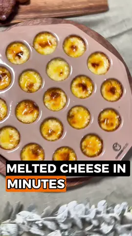 We all love it, so why not make it better with the ceramic cheese melts plate? #cheese #cheesemelts 