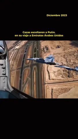 Los cazas Su-35S de las Fuerzas Aeroespaciales Rusas acompañaron a Vladimir Putin durante todo el vuelo a Abu Dhabi, dijo el secretario de prensa del Jefe de Estado ruso, Dmitry Peskov. #Putin #rusia #emiratosarabesunidos #noticias #military #airforce #sukoisu35 #cazasdecombate #ejercito #nato #españa #mexico #news 