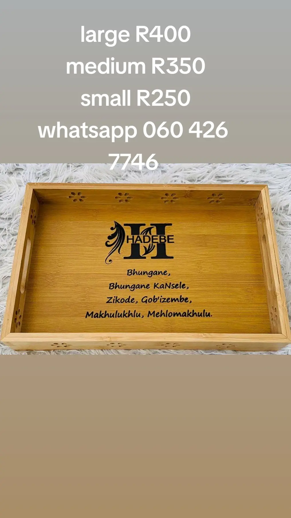 #zulunation #nationwidedelivery #isithebe #engravedtray 