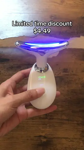 LED Thermal Neck Lifting and tighten Massager Electric Wrinkle remover GET YOURS 50%OFF  beutiful girl need #wrinkles #beauty #facial #antiaging #skincare #personalcare #fyp#TikTokShopBlackFriday #TikTokShopCyberMonday