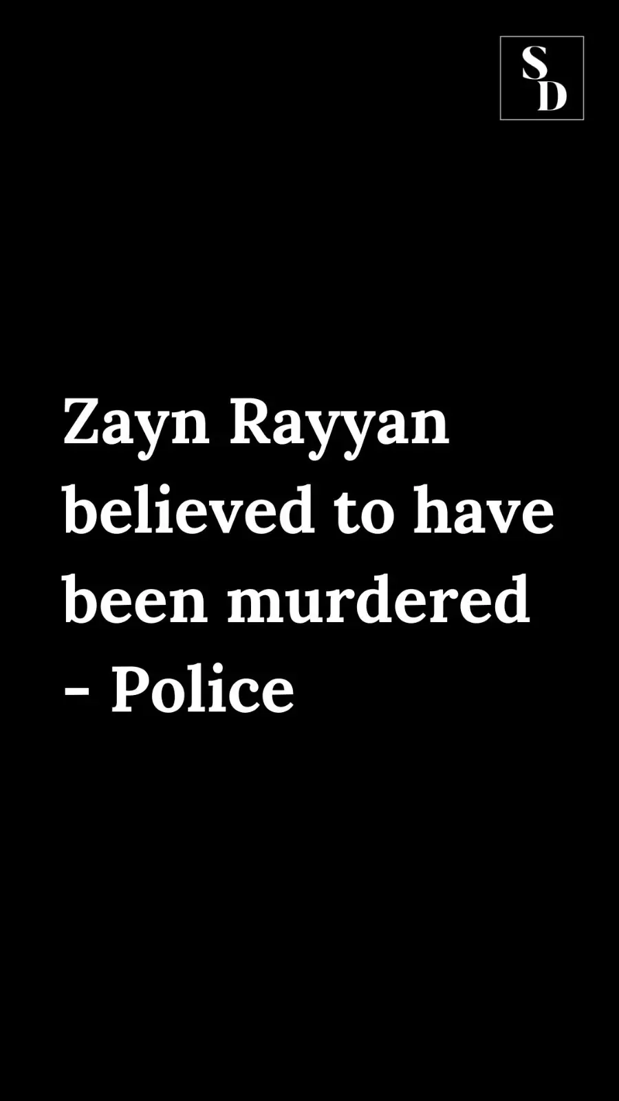 Autistic boy Zayn Rayyan's death classified as murder - Selangor Police chief  #ZaynRayyan #murder #autistic #death #missingchild #SinarDaily 