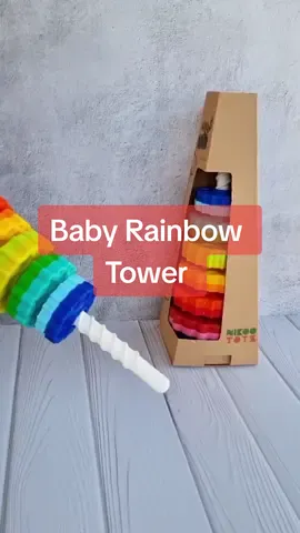 Learn & play Spinning Toy Rainbow Spinning Stacking Tower. #fyp #fypシ #foryoupage #toys #viral #tiktokindia 