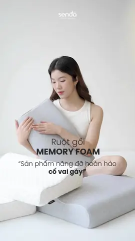 Ruột gối Memory Foam - Sản phẩm nâng đỡ hoàn hảo cổ vai gáy🍃🍃 #memoryfoam #caosunon #ruotgoi #pillow #sendahome #homebedding #decorphong #homedecor #tencel #cotton #changagoi 