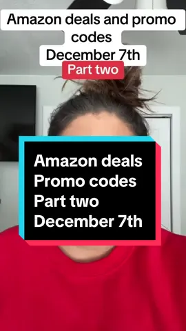 Part two of the best Amazon deals and promo codes for December 7th! #giftsforher #christmas #amazon #christmasonabudget #amazonfinds #amazonmusthaves #amazondeals #amazonpromocodesdecember #amazonpromocodestoday #amazonpromocodes #bestamazondeals #amazondailydeals 