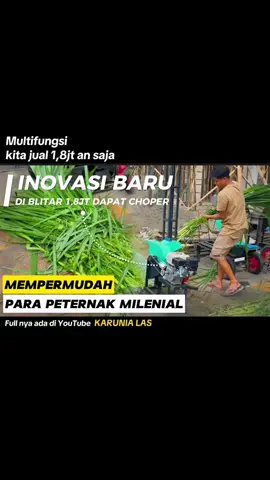 Review lengkap bisa cek di ytb karunia las ya temen temen   #mesincacah #mesincacahrumput #mesincacahmultifungsi #mesinpakanternak #mesinpakan #karunialas 