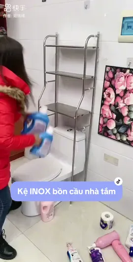 Kệ INOX bồn cầu nhà tắm  #keinoxboncau #keboncau3tang #xuhuong #tienichcuocsong #dodungtienich 
