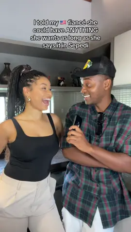 Looks like my baby’s waitin until Christmas for any gifts 😬 . . . . . #fyp #explorepage #gogoandmo #sepedicontent #pediculture #foryourpage #multiculturalcouple #LanguageLearning #newlanguage #southafrican #africanamerican #biracial #viralvideo ##besties##interracialcouple##blacklove##blackhumor##blacktwitter##couplespranks##couplesinterview##interview##interviewstyle##podcast Credit: @Darrel & Jennifer 