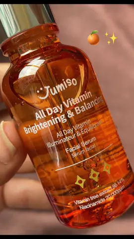 Jumiso all day vitamin brightening & balancing facial serum 🍊✨  🌟for all skin type keep your skin radiant with daily vitamin serum. It help you keep bright skin tone and have healthy and balance skin🍊. Find it at 👇🏻 @yesstyle @stylekorean_official @oliveyoung_global  #jumiso #jumisoserum #koreanproducts #koreanserum #koreanskincare #kskincare #vitaminserum #brightenserum #skincareroutine #skincareroutine #skincareproducts #ugc #ugccontentcreator 