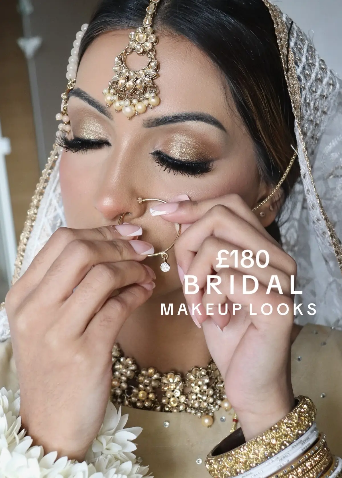Love taking and sharing pictures of these very pretty women ✨ #bridalmua #birminghammua #northamptonmua #bride #southasian #pakistani #cheap #fyp #inspo 