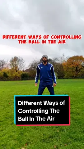 Different Ways of controlling the ball in the air! How's your Touch! #footballskills #fyp #footballtouch #footballdrill #footballer #tekkers #footballtraining #footylover 