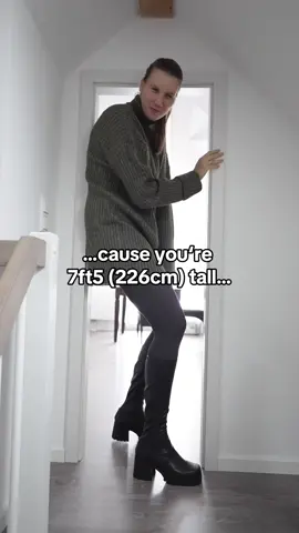 A new scientific tryout with exaggerated height… #7ft5 #tallgirl #tallwoman #exaggeratedheight