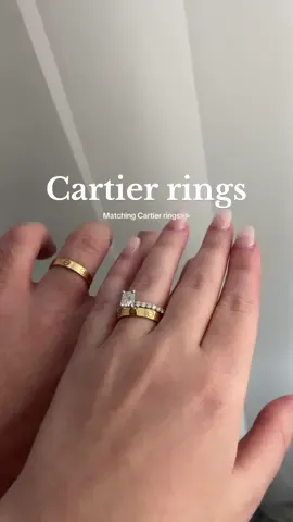 Matching cartier rings>> #cartierrings #weddingbands