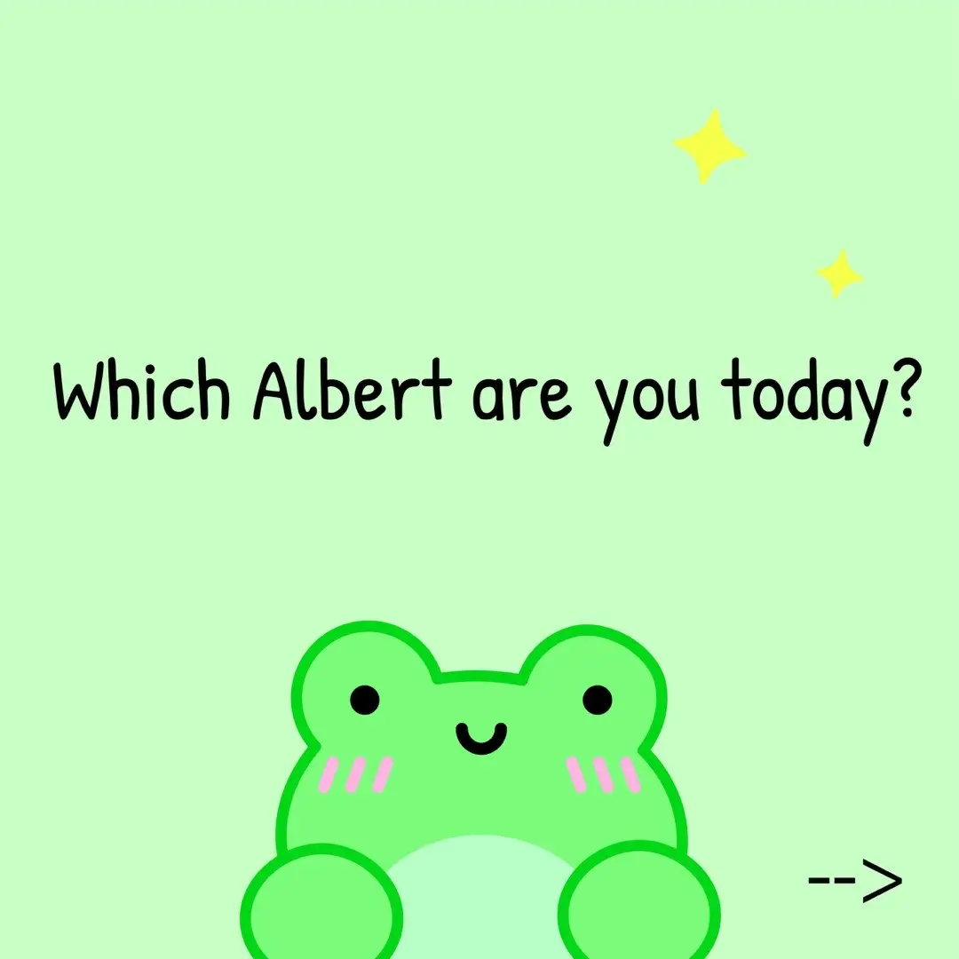 How are you feeling today? Tag yourself 😌 #frogcore #alberthefrog #frogs #tagyourself #wholesome #tagyourperson #frogmemes #pickone #chooseone 