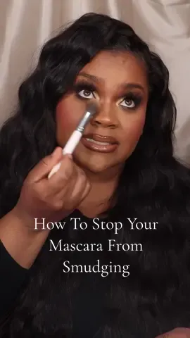 Replying to @Diamond Shari How to stopnyour mascara from smudging! This can be such a painnnnn but these tips are what helps me and I dont have to worry about it! #askmeghanbstudios #glam #BeautyTok #mascarahack #beautyhack #smudgingmascara 