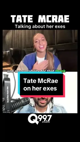 Whats your favorite song on the new album? Thank you @tate mcrae for joining the show! #tatemcrae #greedy #exes #thinklater 