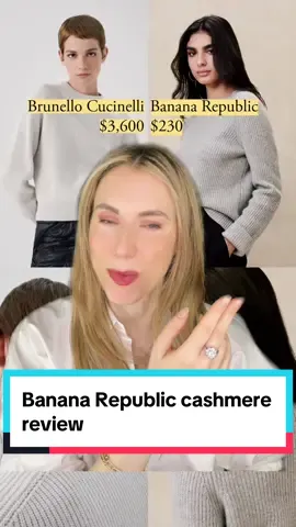 How does Banana Republic cashmere stack up? Do you have any of their sweaters? Do you like the recent glow up? I was impressed by a few of their sweaters, less so with others. Overall, their styles are updated just enough to look fresh but not too much into disposable trend territory. Their colors selection is amazing. It’s not the whole rainbow but a thought out edit. That dark green is talking to me. Not all knit styles are equally great, though. Oh, and perhaps Brunello is a reach of a comparison, but the Jenni Kayne $445 fisherman? That’s a matchup. Shop my picks through my link in bio @fond.losangeles, and find me on LTK as Roni. Thanks for your support! 🙌 DISCOUNT CODE @ghbass: use code FOND15 for 15% off site wide (no exclusions)! #bananarepublic #brunello #brunellocucinelli #cashmeresweater #fashionreview #fishermansweater #lookforless #luxurysweater #affordablesweaters  @Roni Brunn  @Roni Brunn  @Roni Brunn 