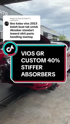 Replying to @Hairul Pakin7 Owner Vios Sila Hadirkan Diri 💪🏽 InsyaAllah setting 40% stiffer absorber kami termantap untuk anda 🫰🏽 #reiberremap #reiber #reiberauto #feelthepower #whackthecorner #remap #absorber #absorberspecialist #fyp #fypシ゚viral #toyota #vios #toyotavios 