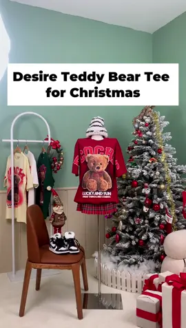 Desire Teddy Bear Tee - chiếc áo hot nhất mùa Giáng Sinh 2023 trong bộ sưu tập mới nhất từ Ecochic Việt Nam. #ecochic #ecochicvn 