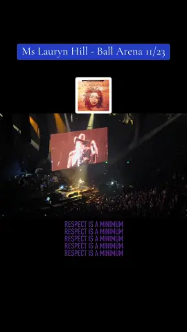 #LaurynHill spitting the real ish…. #BallArenaDenver #TheFugees #90sHipHop #FuGeeLa #KillingMeSoftly #ThatThing #TheVocab #FreestyleRap 