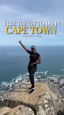 Heres a free, fun but tiring activiy to do in Cape Town!😍⛰️🌊🏞️ Hiking up Lion’s head is FREE, but i must say its quite a challenge! #capetown #capetownsouthafrica #traveltok #thingstodo #thingstodoforfun #thingstodoforfree #lionsheadhiking #lifewithpiwe #traveltiktok #tiktoksa #satiktok🇿🇦 #tiktoksouthafrica 