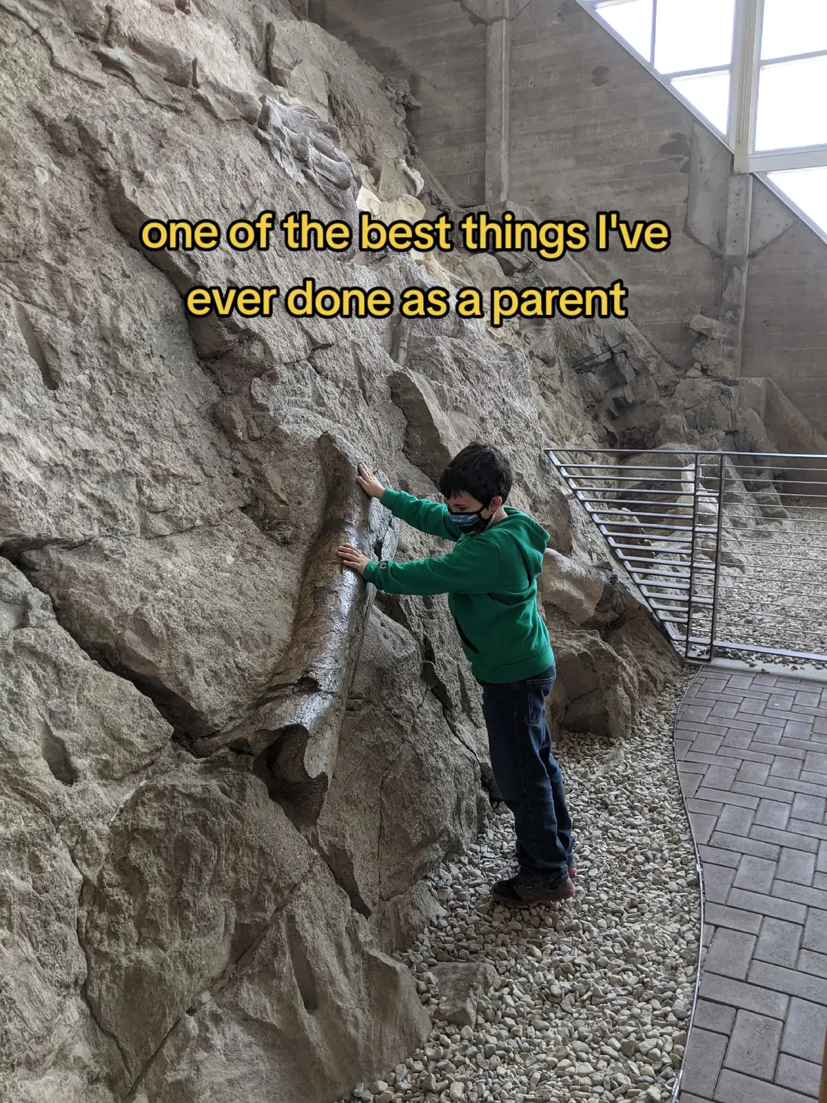 We were mapping out a national park route when we saw the tiny little words on the map... my son literally squealed. My eyes met my husband's. I raised my eyebrows. He shrugged and grinned. And an epic experience was born.  We sometimes forget and relegate their wants to a small corner of our life. It's okay to give their interests front row center spots. ALSO WE GOT TO TOUCH REAL ACTUAL DINOSAUR FOSSILS!!! #parentingtherapist #parenting #roadtripwithkids 