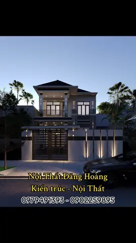Kiến trúc nhà hộp mái nhật 2 tầng 100m2 sàn 1. Chi phí đầu tư : 1 tỏi 8 - Hà Nội