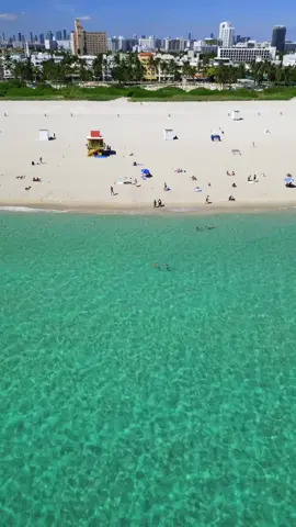 Miami Beach ☀️ #sobe #miami #miamibeach #southbeach #ocean #beach #beachvibes #travel #vacation #drone #oceandrive 
