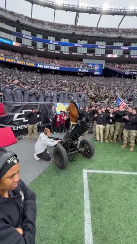Just fired the opening kickoff cannon for Army. No big deal.