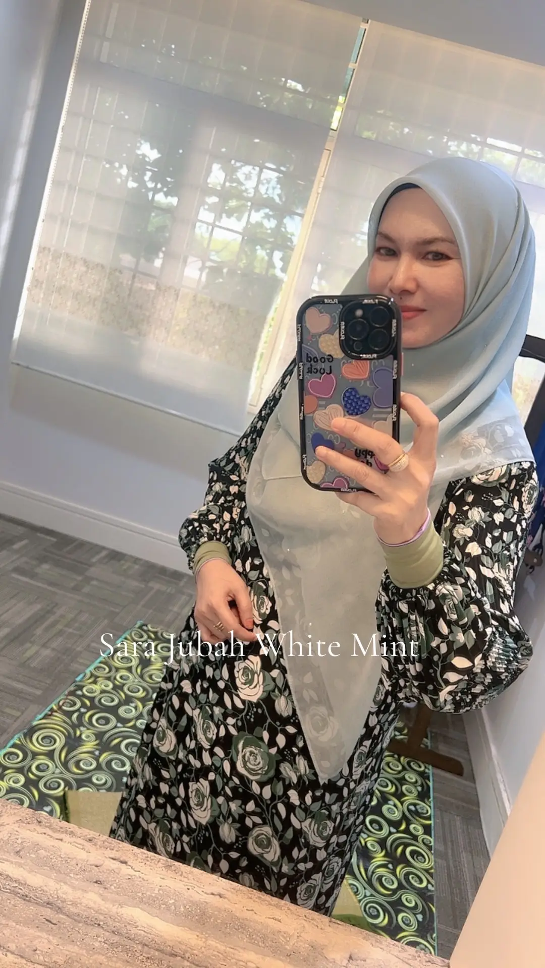 Hidup ni Nak tenang2 je..#positivevibes #muslimahoutfits #jubahcantikselesa #ironlessdress  